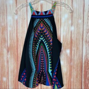 Sievergate High Neck Retro Lined Tank Top (M)